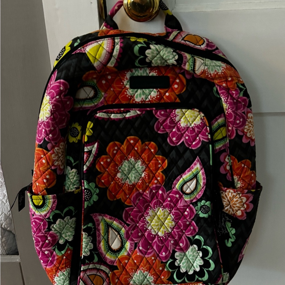Vera Bradley Black Floral Backpack
